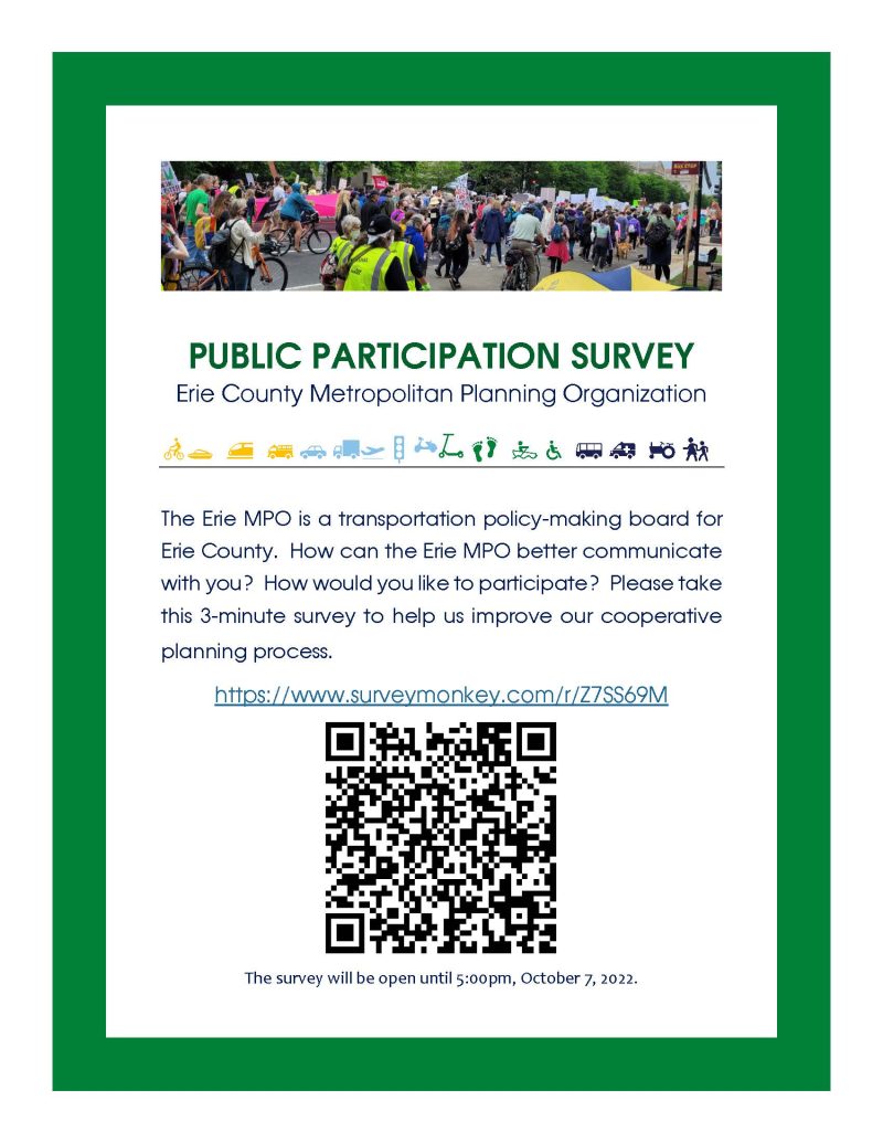 Erie MPO Public Participation Survey Summit Township, Erie County, PA